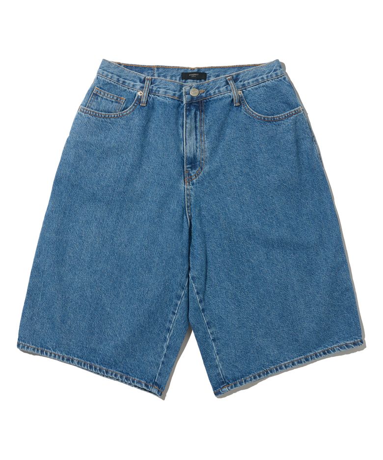베이직 데님 버뮤다 팬츠 (중청)