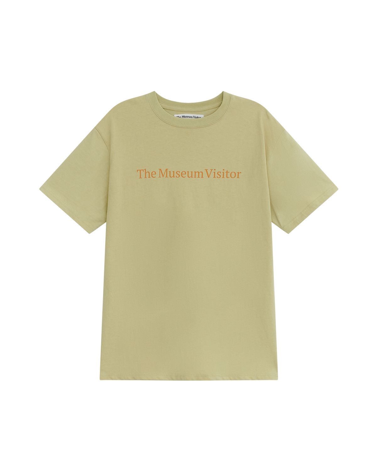 더뮤지엄비지터(THEMUSEUMVISITOR) ESSENTIAL LOGO OVERFIT T-SHIRT (LIME)