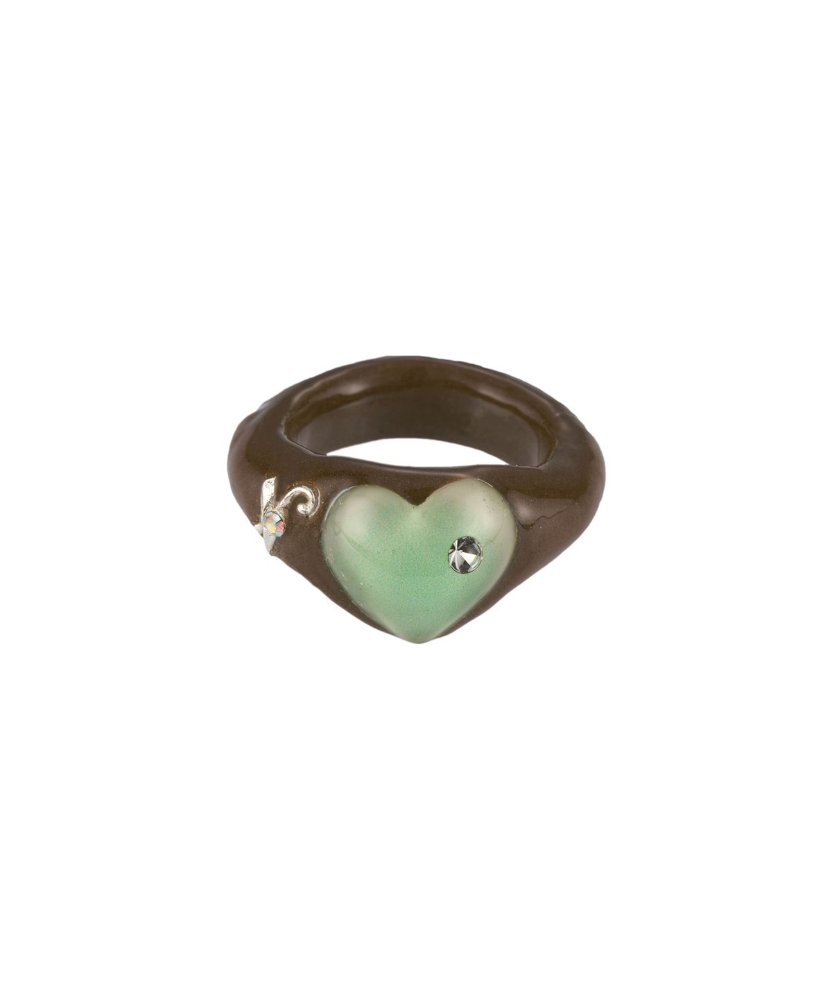 엔프프(NFF) prism heart ring-brown