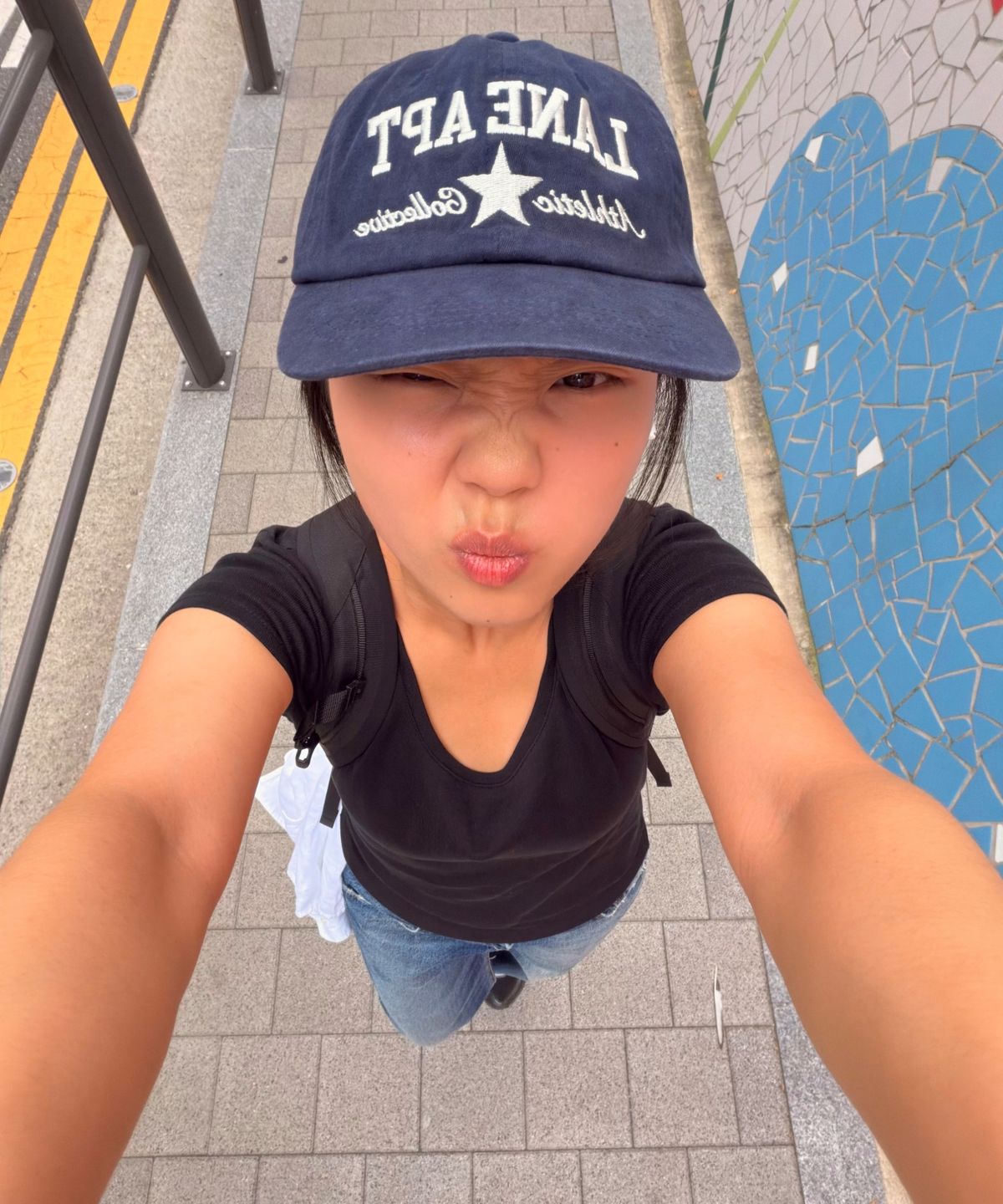 레인 아파트먼트(LANE APARTMENT) WASHING LOGO CAP [NAVY]