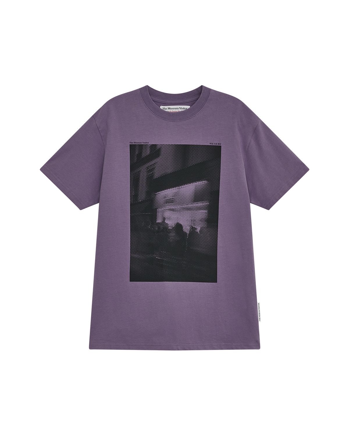 더뮤지엄비지터(THEMUSEUMVISITOR) GALLERY ARTWORK T-SHIRT (PURPLE)