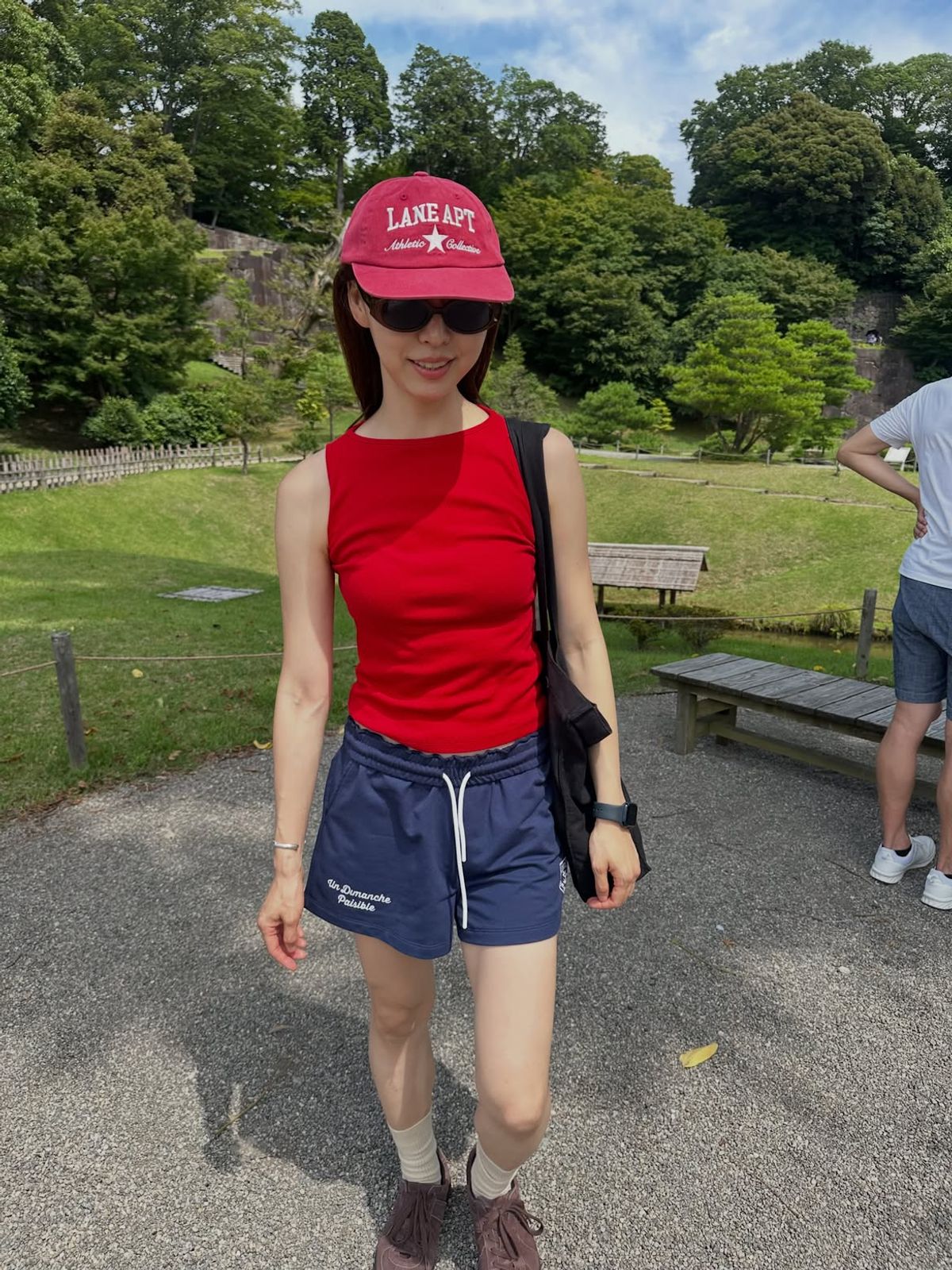레인 아파트먼트(LANE APARTMENT) WASHING LOGO CAP [VINTAGE RED]