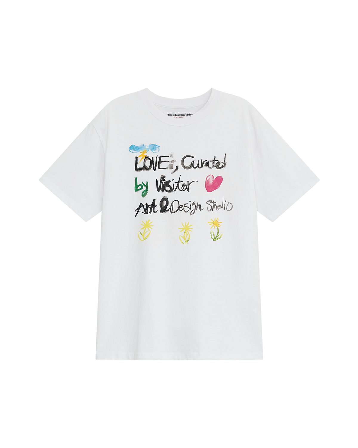 더뮤지엄비지터(THEMUSEUMVISITOR) ART & DESIGN STUDIO T-SHIRT (WHITE)