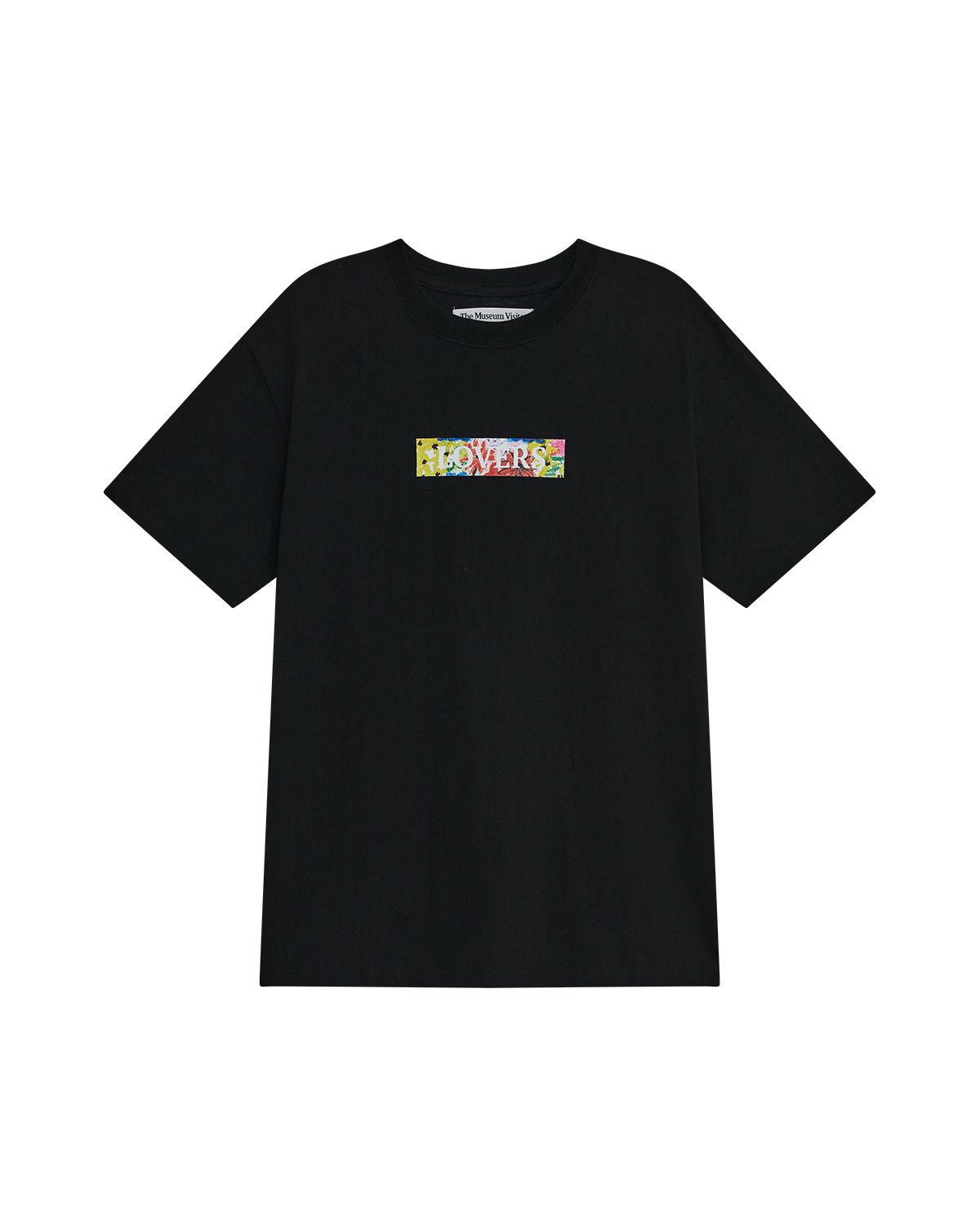 더뮤지엄비지터(THEMUSEUMVISITOR) FLOWER BOX LOVE OVERFIT T-SHIRT (BLACK)