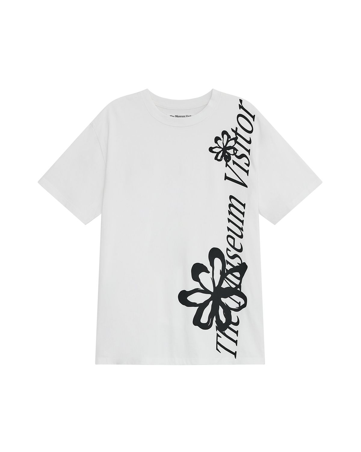 더뮤지엄비지터(THEMUSEUMVISITOR) FLOWER OVERFIT T-SHIRT (WHITE)