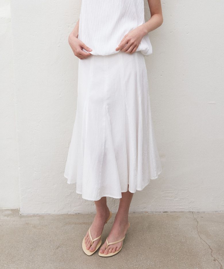FLUTT FLARE SKIRT_WHITE