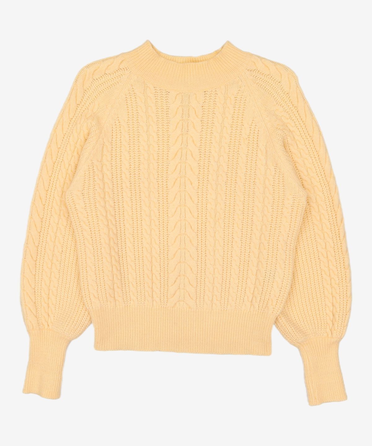 미쏘(MIXXO) 라운드 케이블 조직 스웨터 MIWKAAT64T M