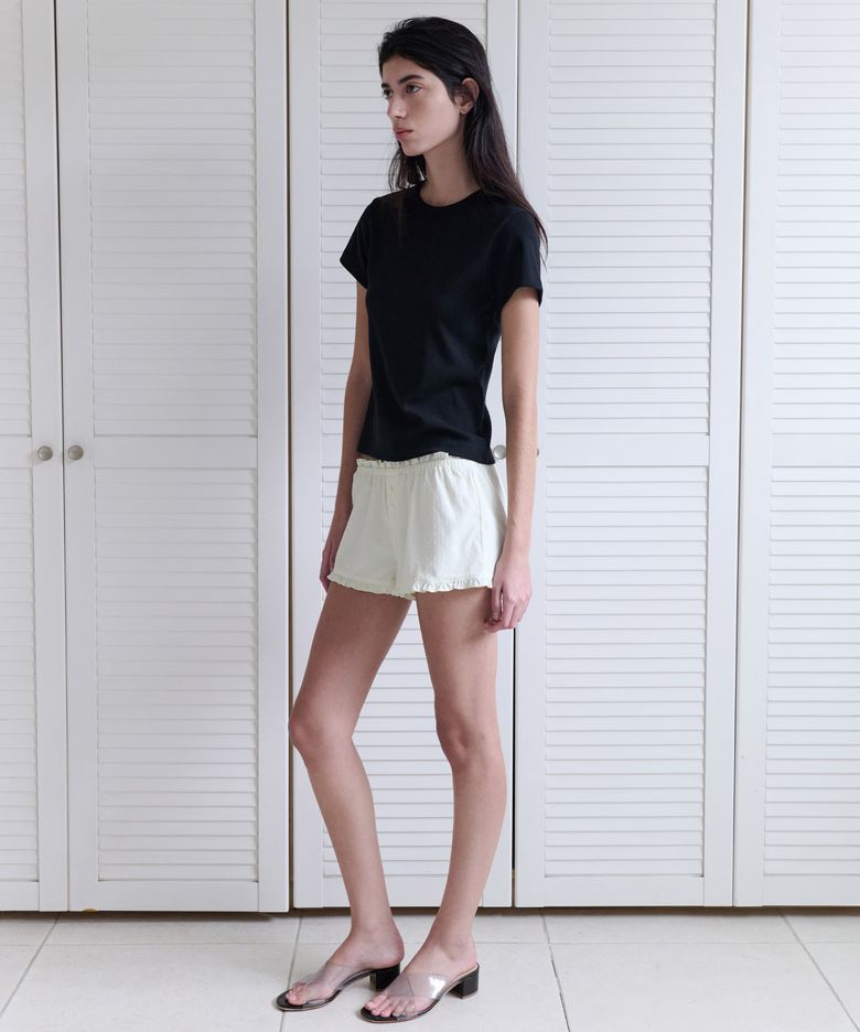 Ella frill half pants (mint)