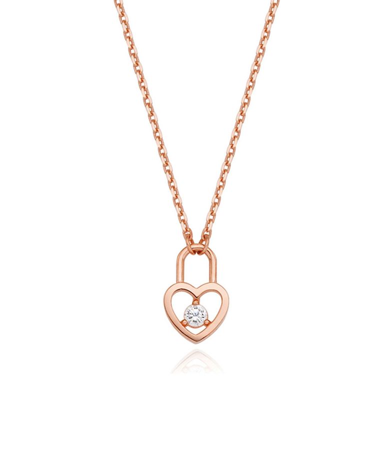 Heart Lock 실버 목걸이 SC24C01E