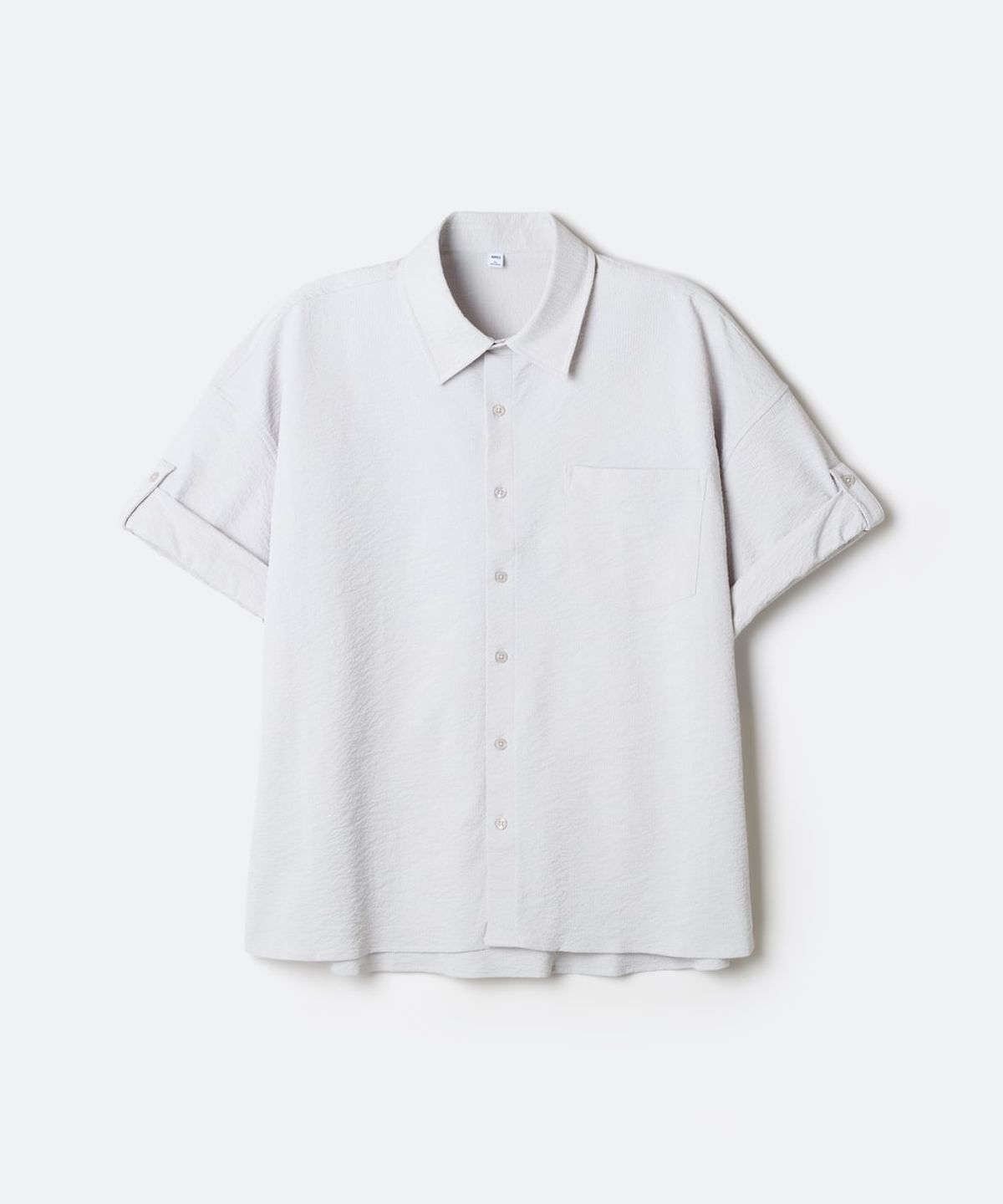 스파오(SPAO) [시티웨어] 오버핏 반팔 셔츠 (RE)_SPYWG37C05