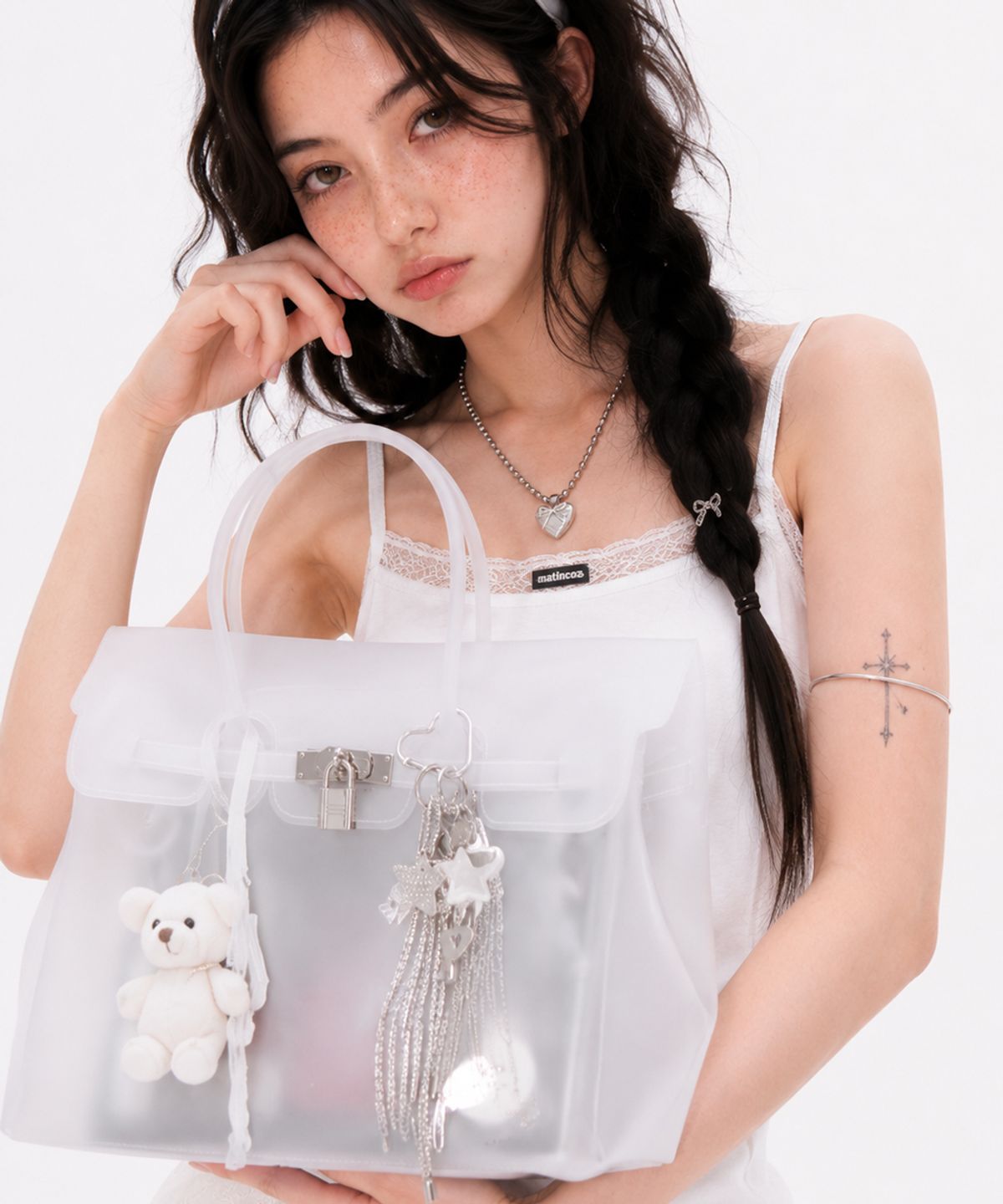 마틴콕스(MATINCOX) Jelly Keyring Bag - White