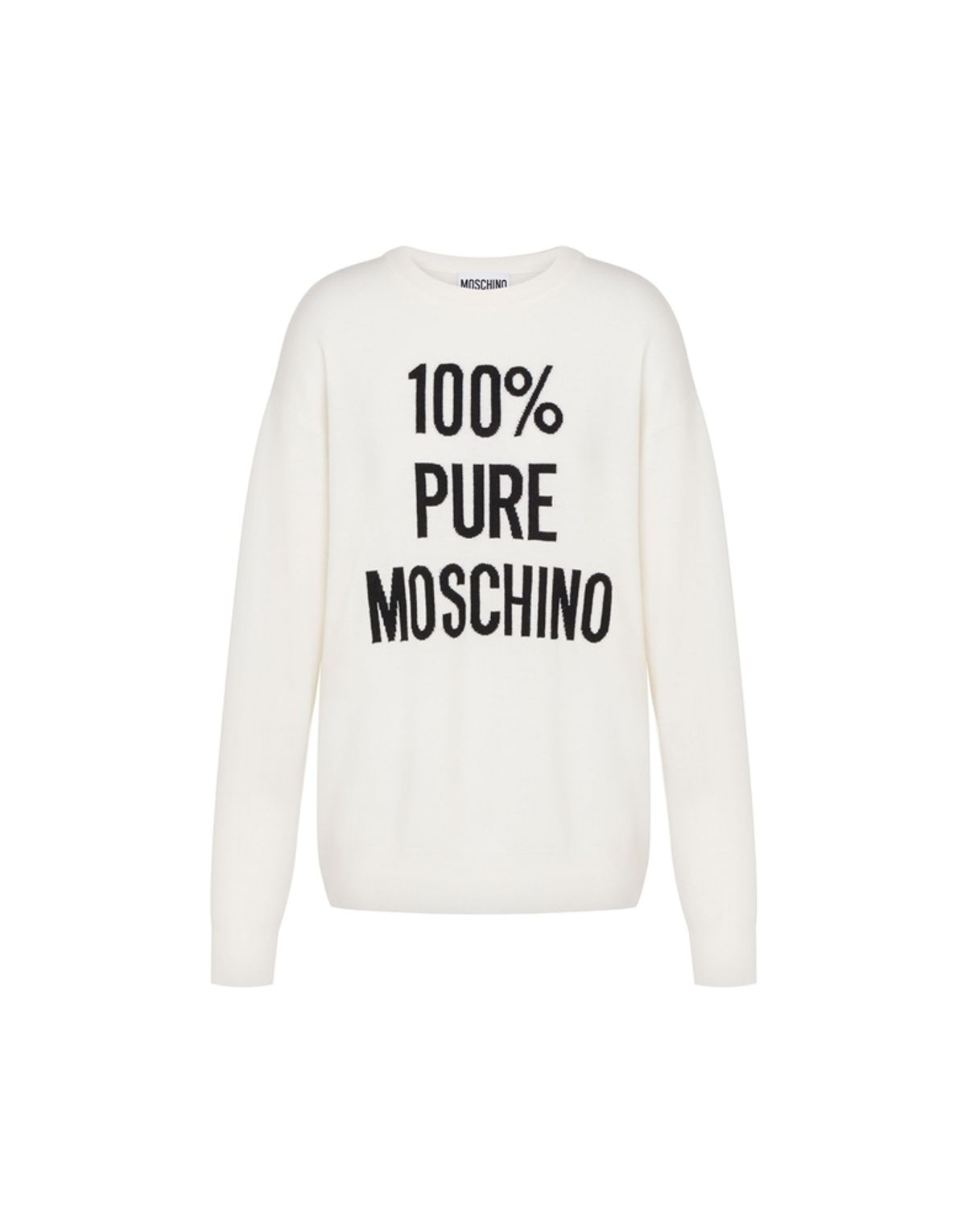 모스키노(MOSCHINO) 퓨어 로고 에센셜 니트