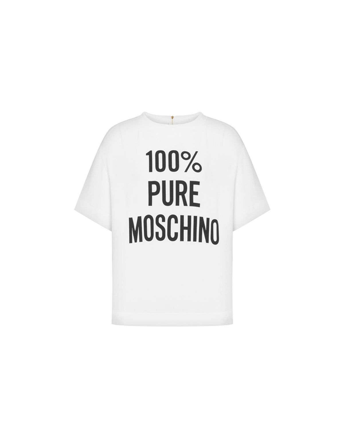 모스키노(MOSCHINO) 퓨어 로고 블라우스 티셔츠