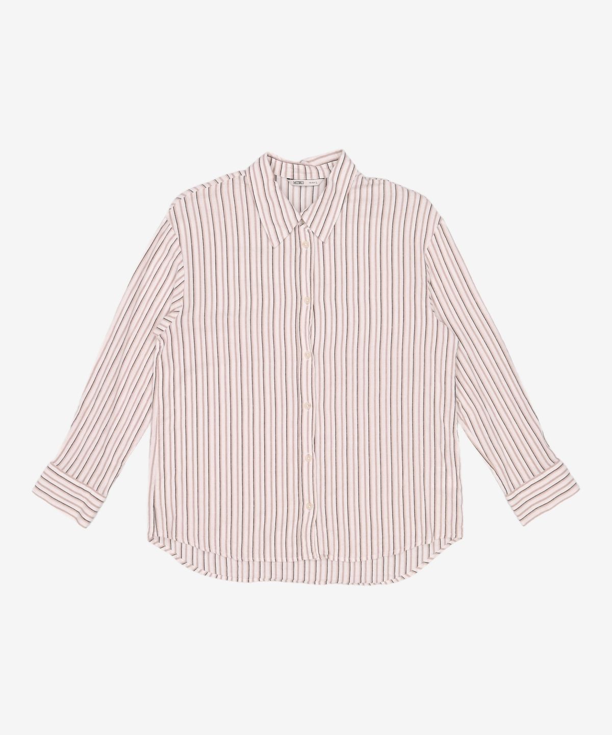 미쏘(MIXXO) 네츄럴 오버핏 셔츠_MIWYWE502B L