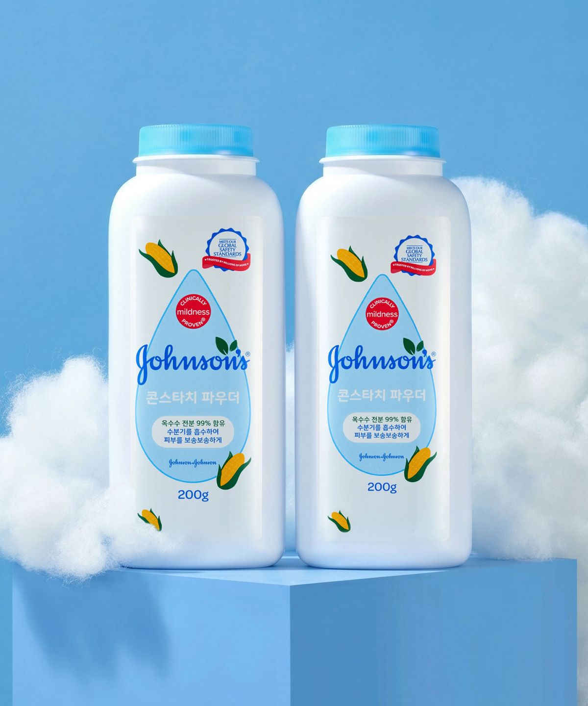 존슨즈(JOHNSON'S) 콘스타치 파우더 200g x2