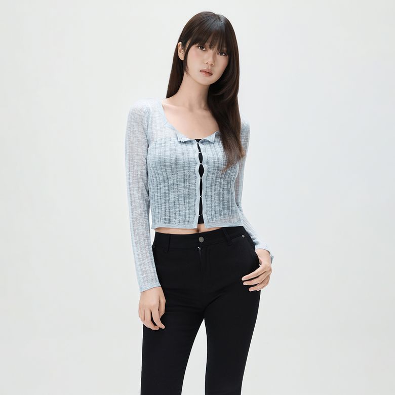 크로셰 스퀘어넥 시스루 가디건_MIWCKG625T