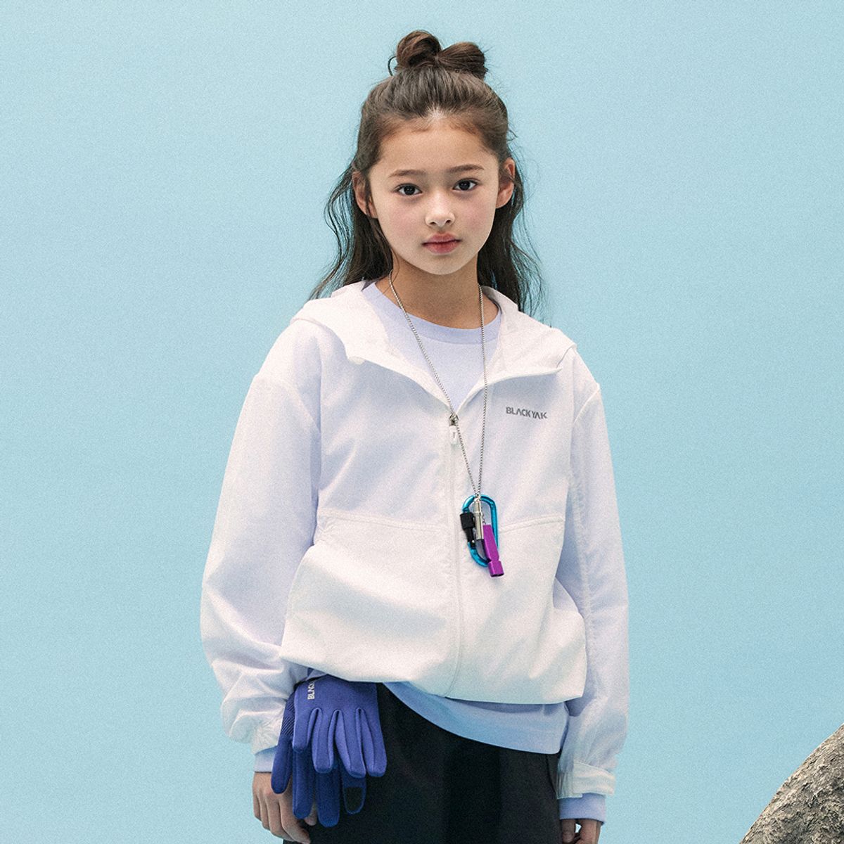 블랙야크 키즈(BLACK YAK KIDS) 에어락 무브 윈드브레이커자켓_WH