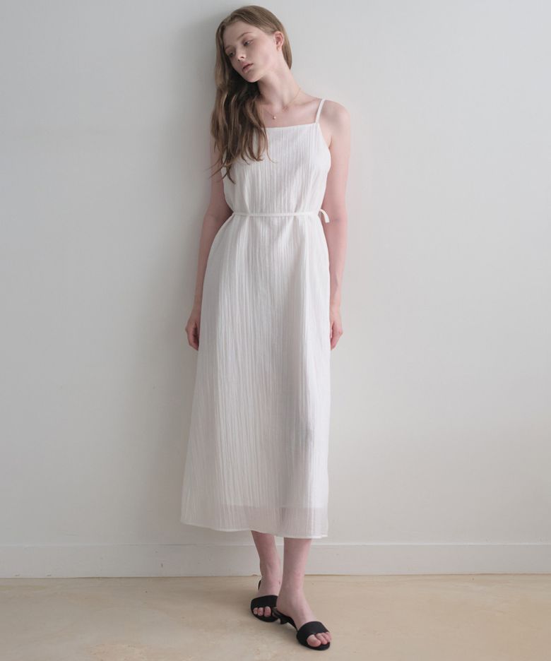 Summer rainy one-piece (white)