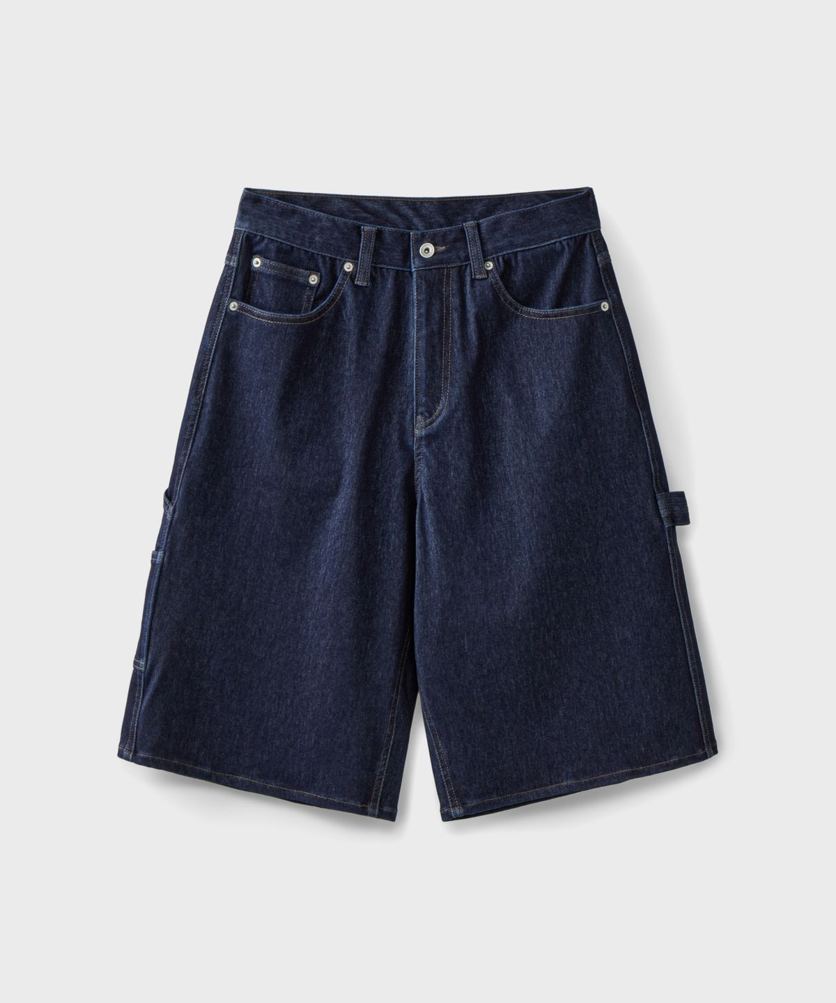 브랜디드(BRANDED) DENIM SWEAT CARPENTER SHORTS [INDIGO]