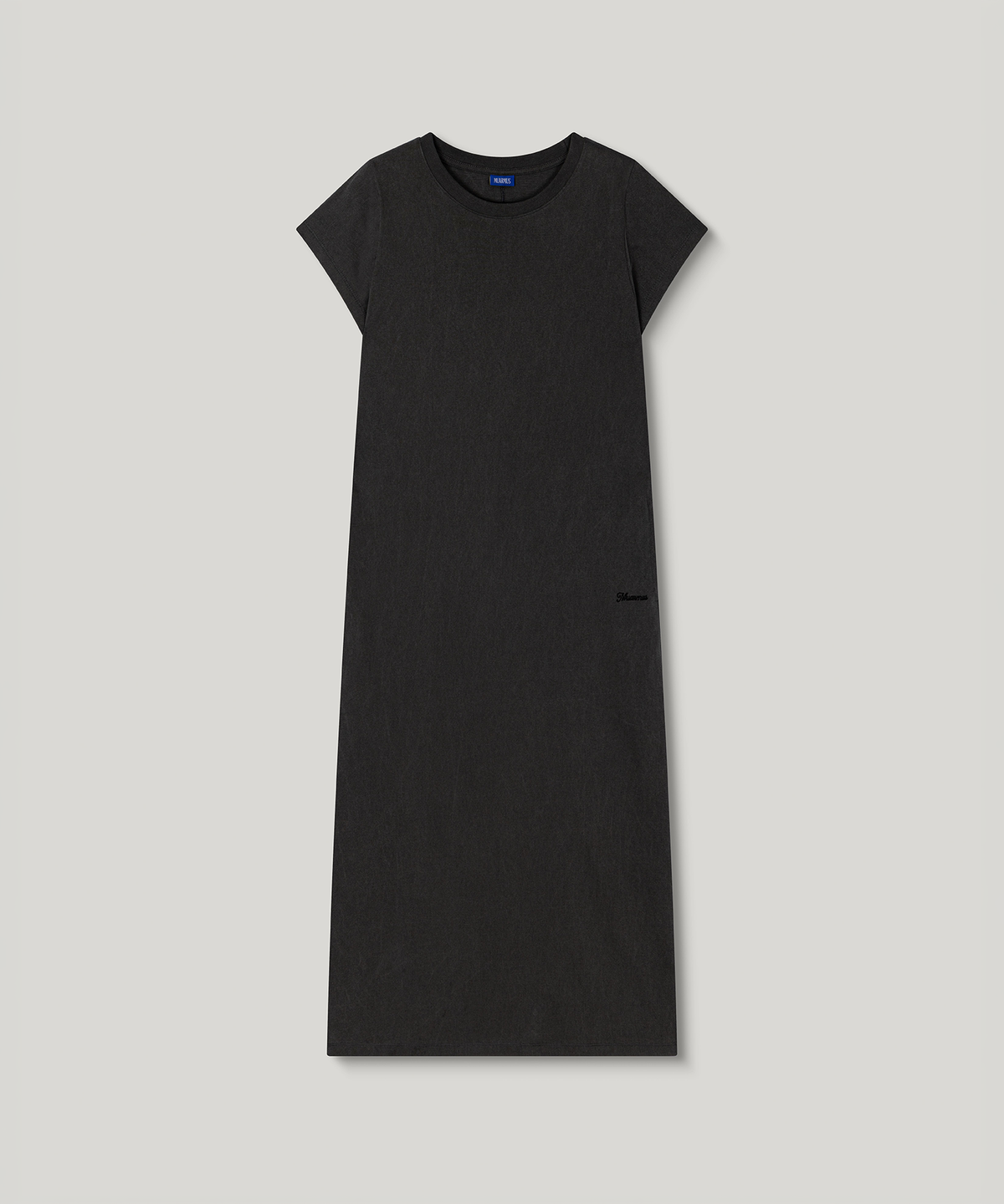 무아르무스(MUARMUS) Margarine Pigment Cotton Dress [Charcoal]