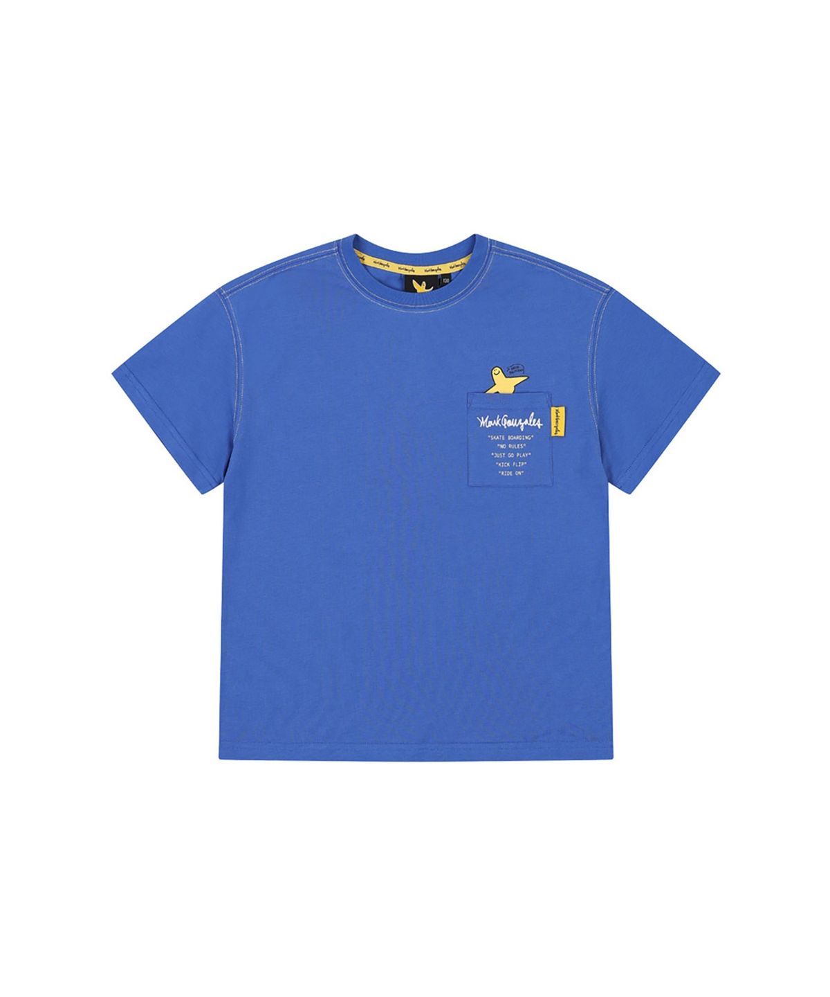 마크곤잘레스 키즈(MARK GONZALES KIDS) 엔젤 포켓 티셔츠_블루_MG62TS03BL