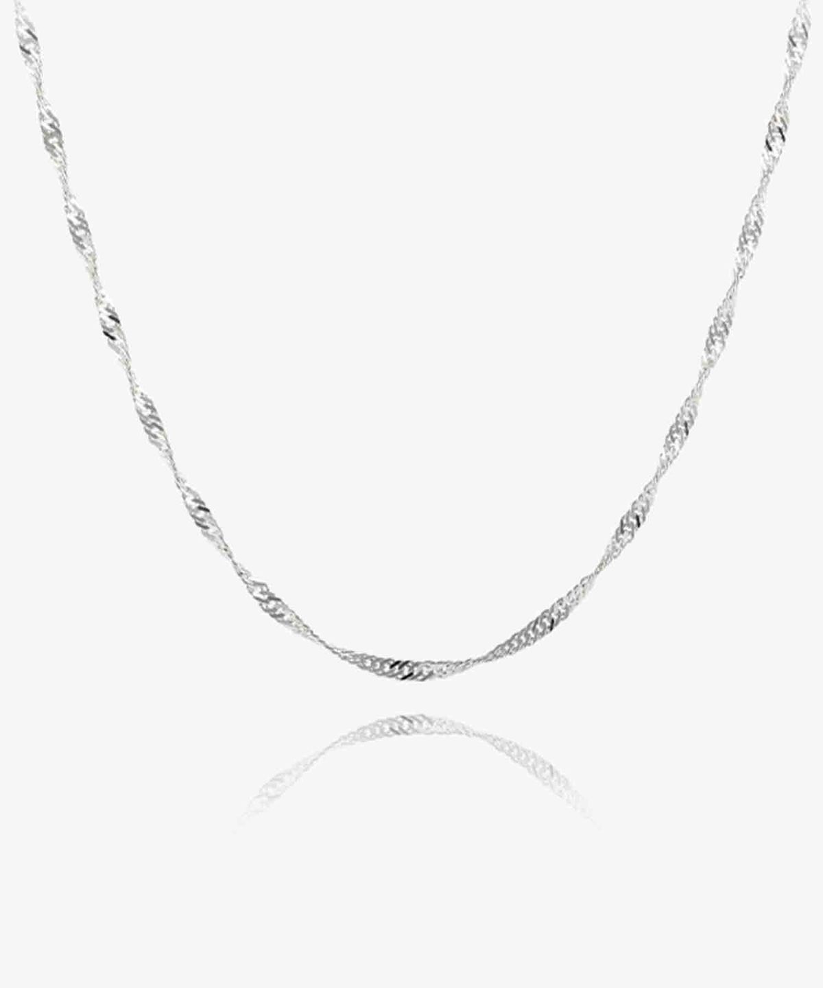 엘렌쥬얼리(HELENE JEWELRY) 925 실버 Silver 트라이 체인 목걸이