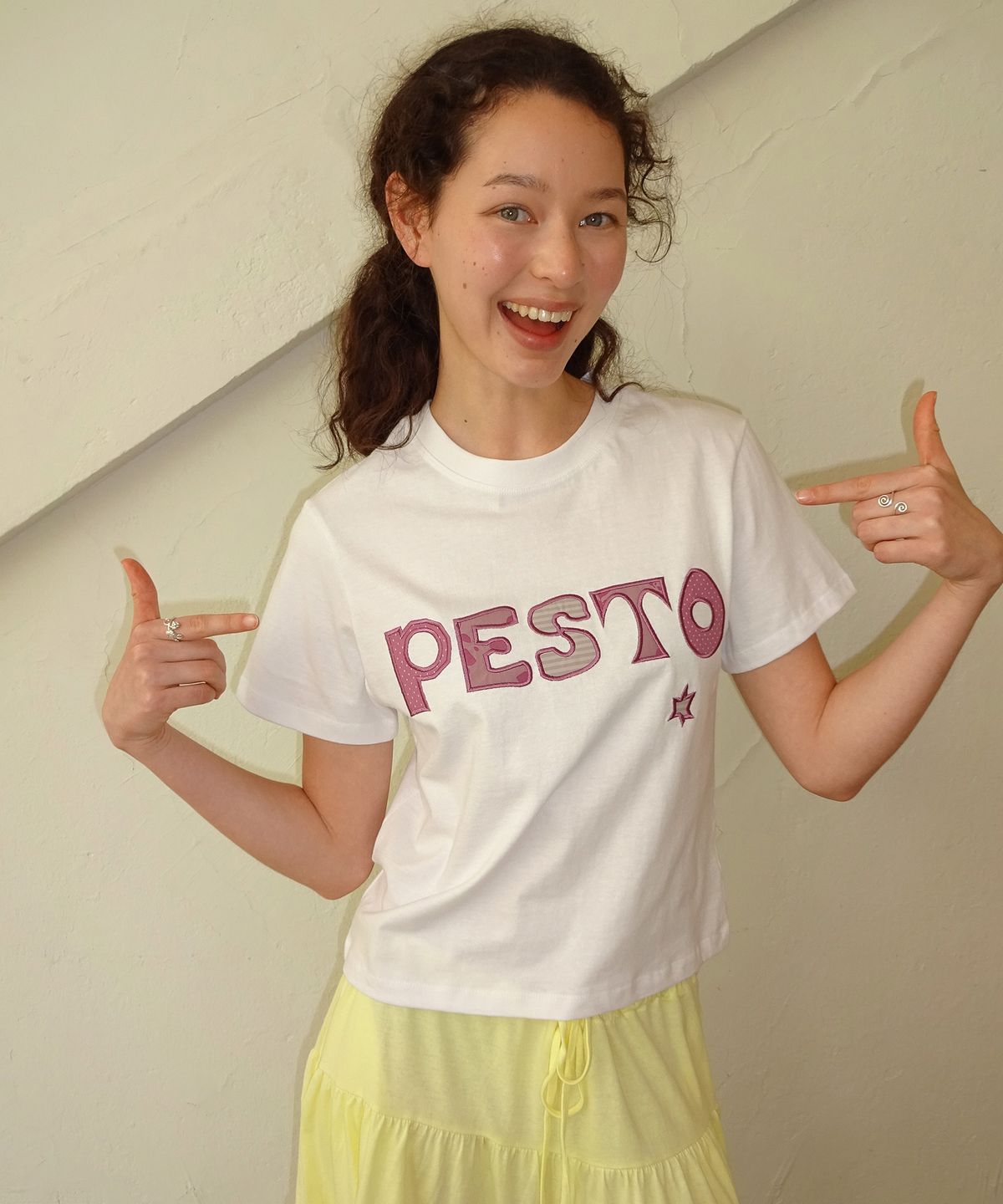 페스토(PESTO) 페스토 패치워크 티셔츠 ver2.로즈