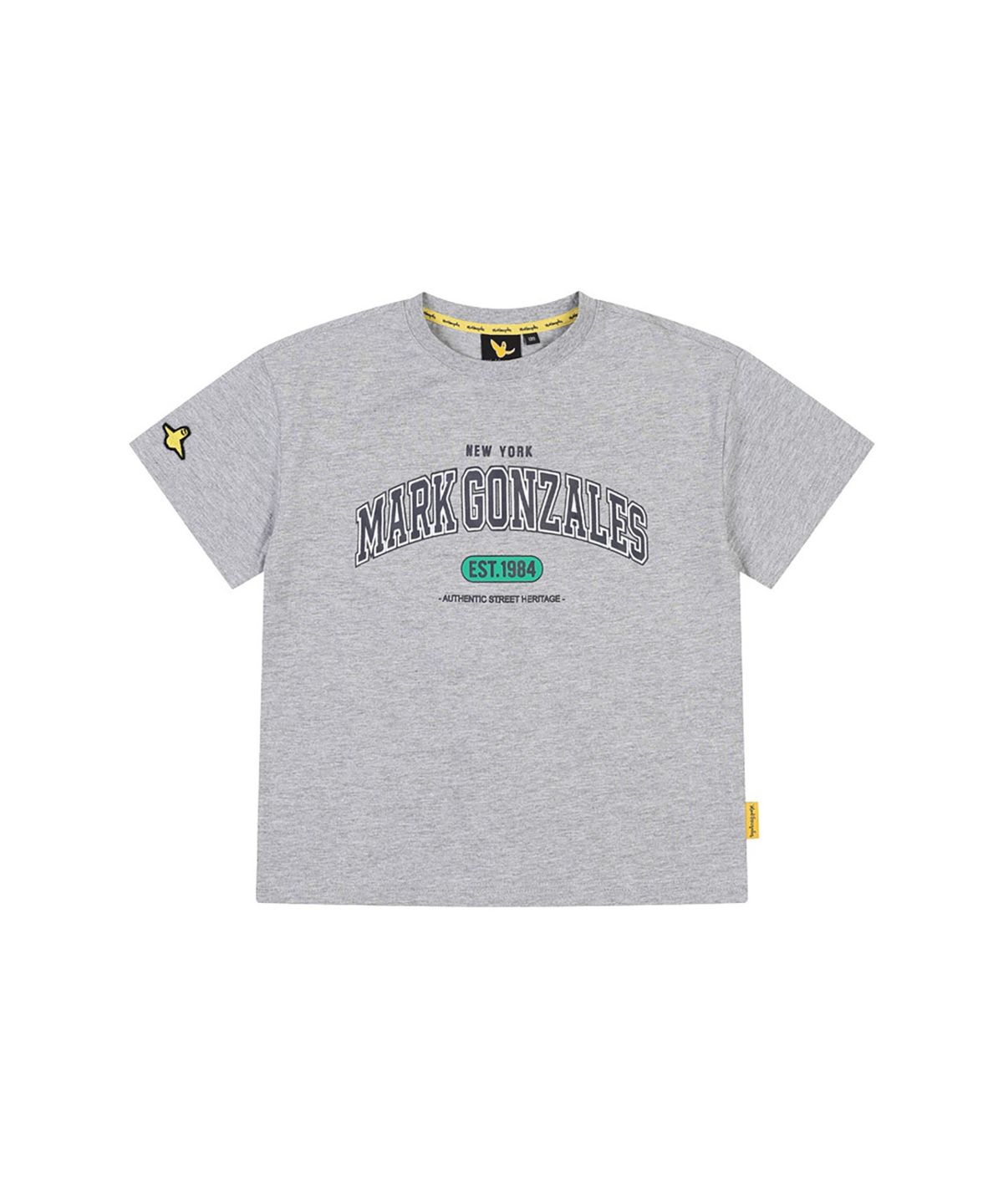 마크곤잘레스 키즈(MARK GONZALES KIDS) 칼리지 티셔츠_멜란지그레이_MG62TS82MG