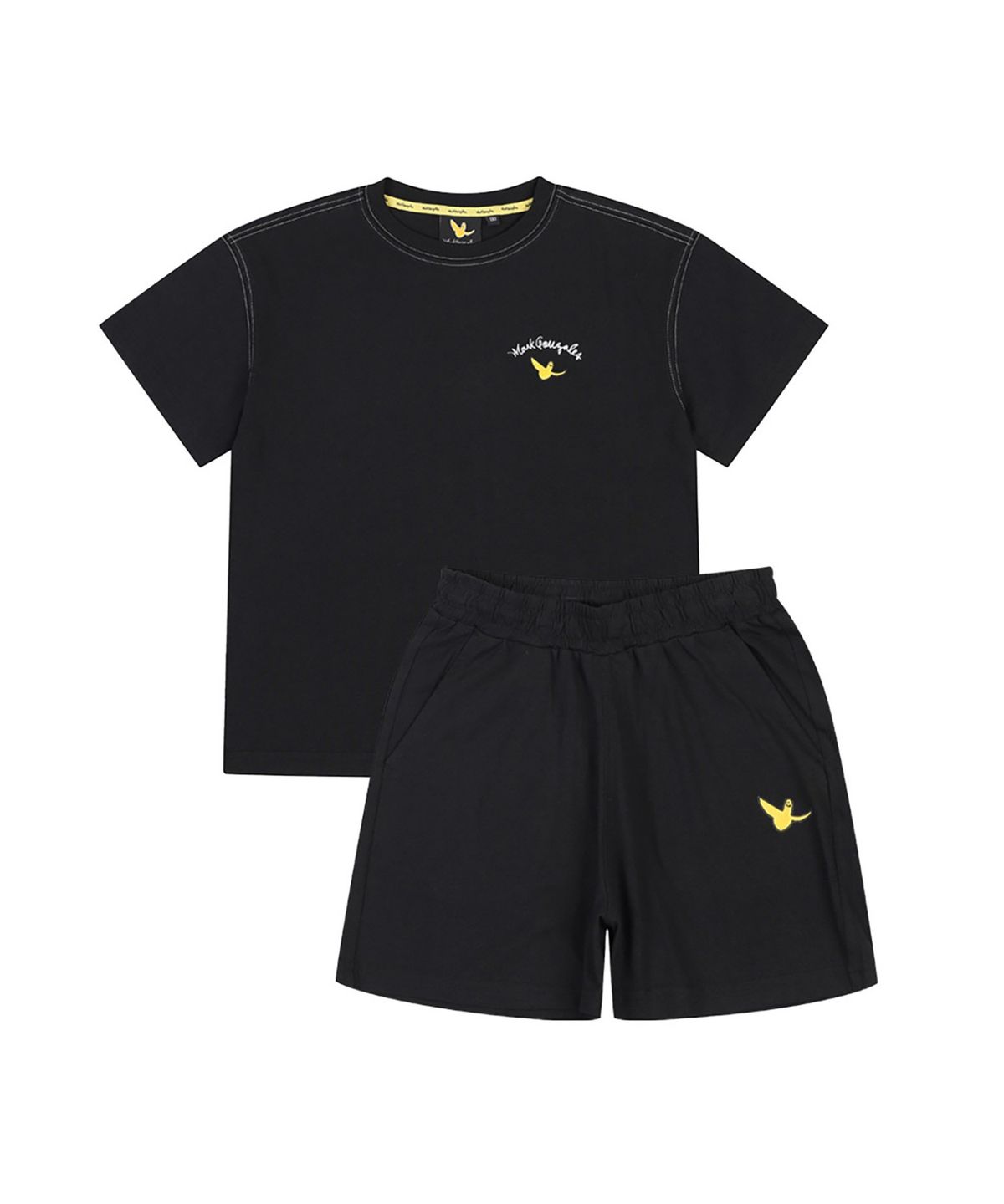 마크곤잘레스 키즈(MARK GONZALES KIDS) 엔젤 스티치 셋업_블랙_MG62UP03BK