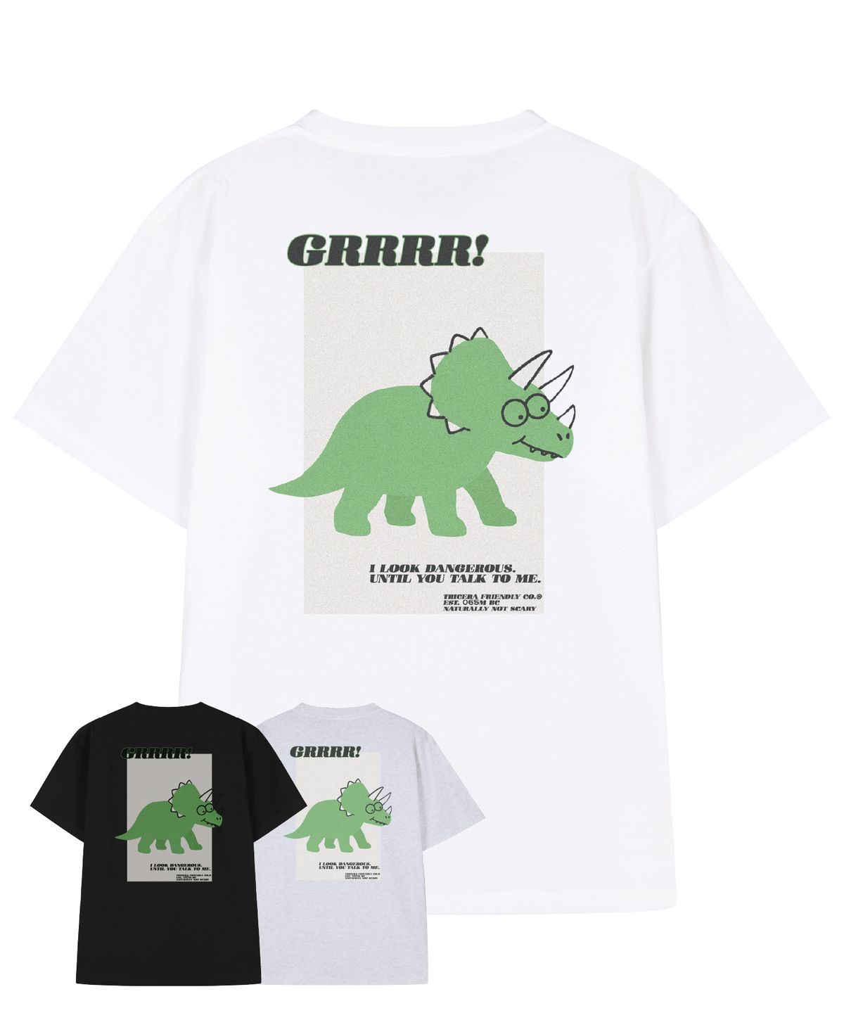 드리프트아웃(DRIFTOUT) 소프트 트리케라 반팔 티셔츠 (3color)