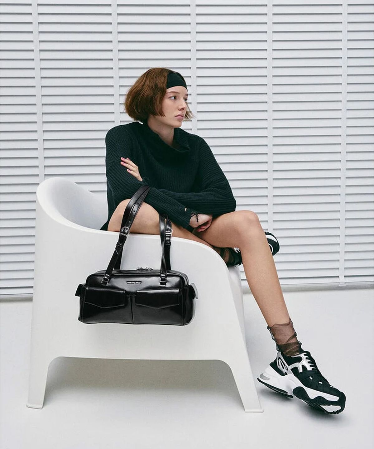 찰스앤키스(CHARLES & KEITH) 레이첼 이롱게이티드 멀티-포켓 숄더백 4colors CK2-20160187