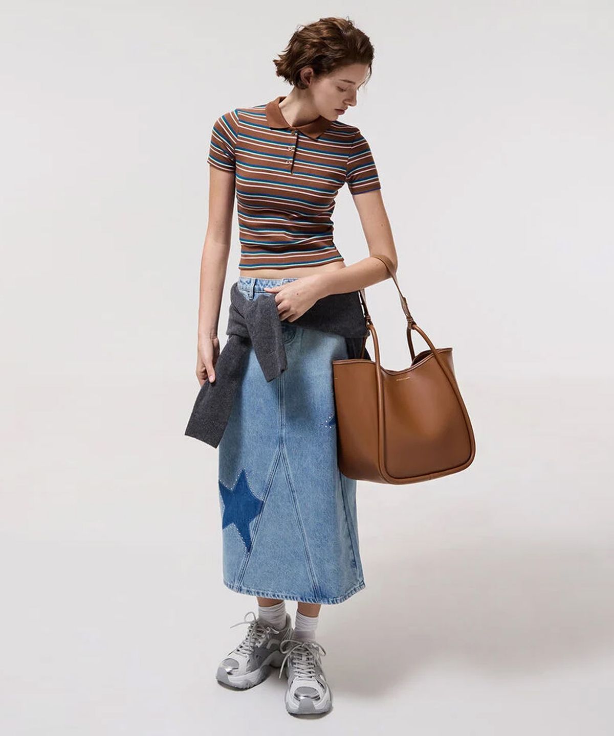 찰스앤키스(CHARLES & KEITH) 라일라 튜블러 슬라우치 토트백 3colors CK2-30781483