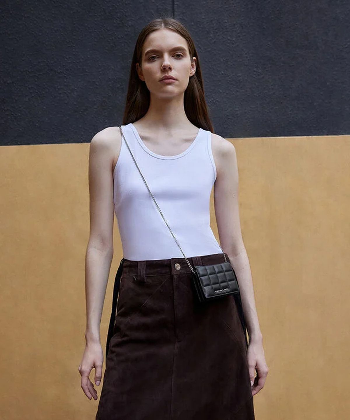 찰스앤키스(CHARLES & KEITH) 퀼티드 미니월렛 2colors CK6-10680910-1