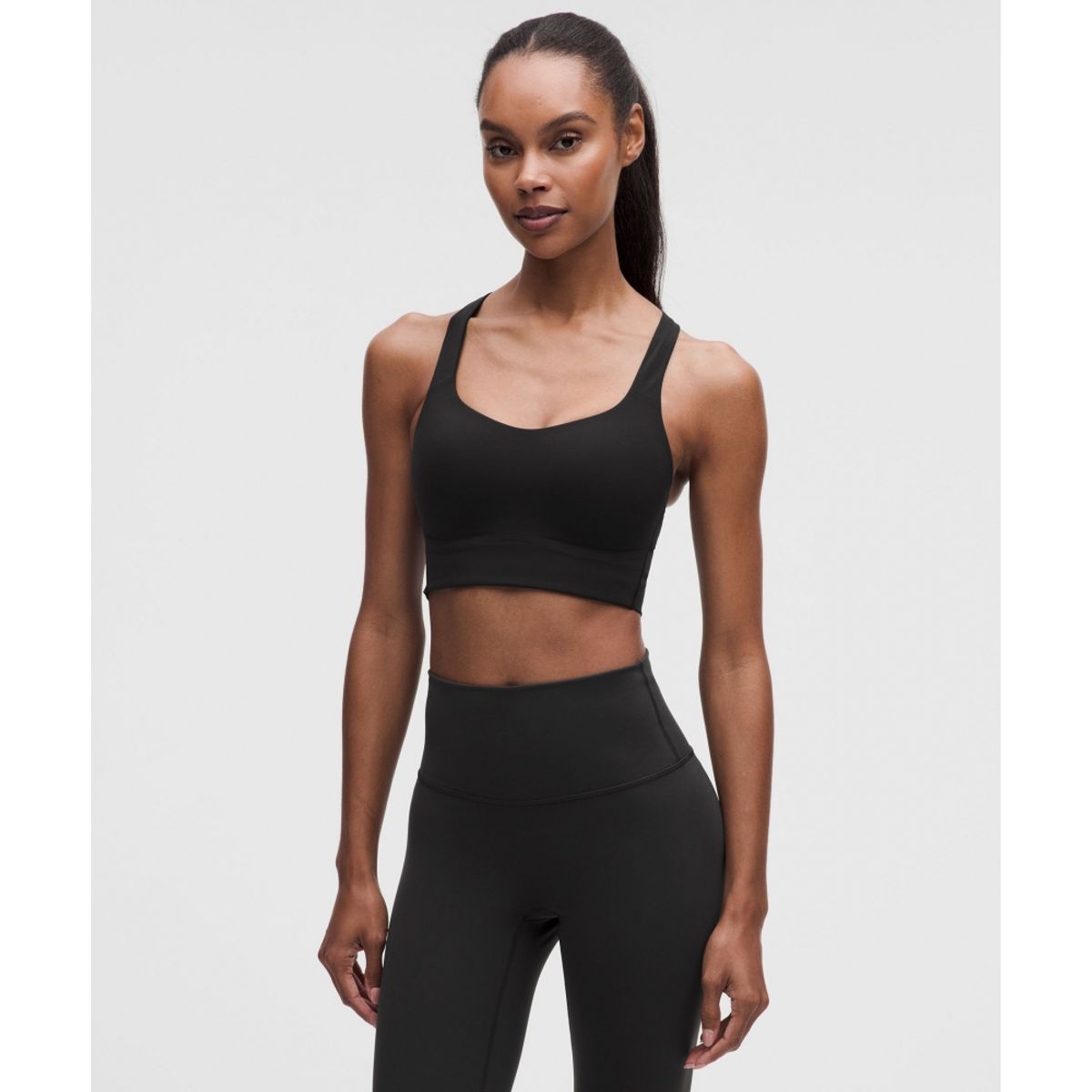 룰루레몬(LULULEMON) 라이크 어 클라우드 트레인 브라 *미디엄 서포트, B C컵  BLK