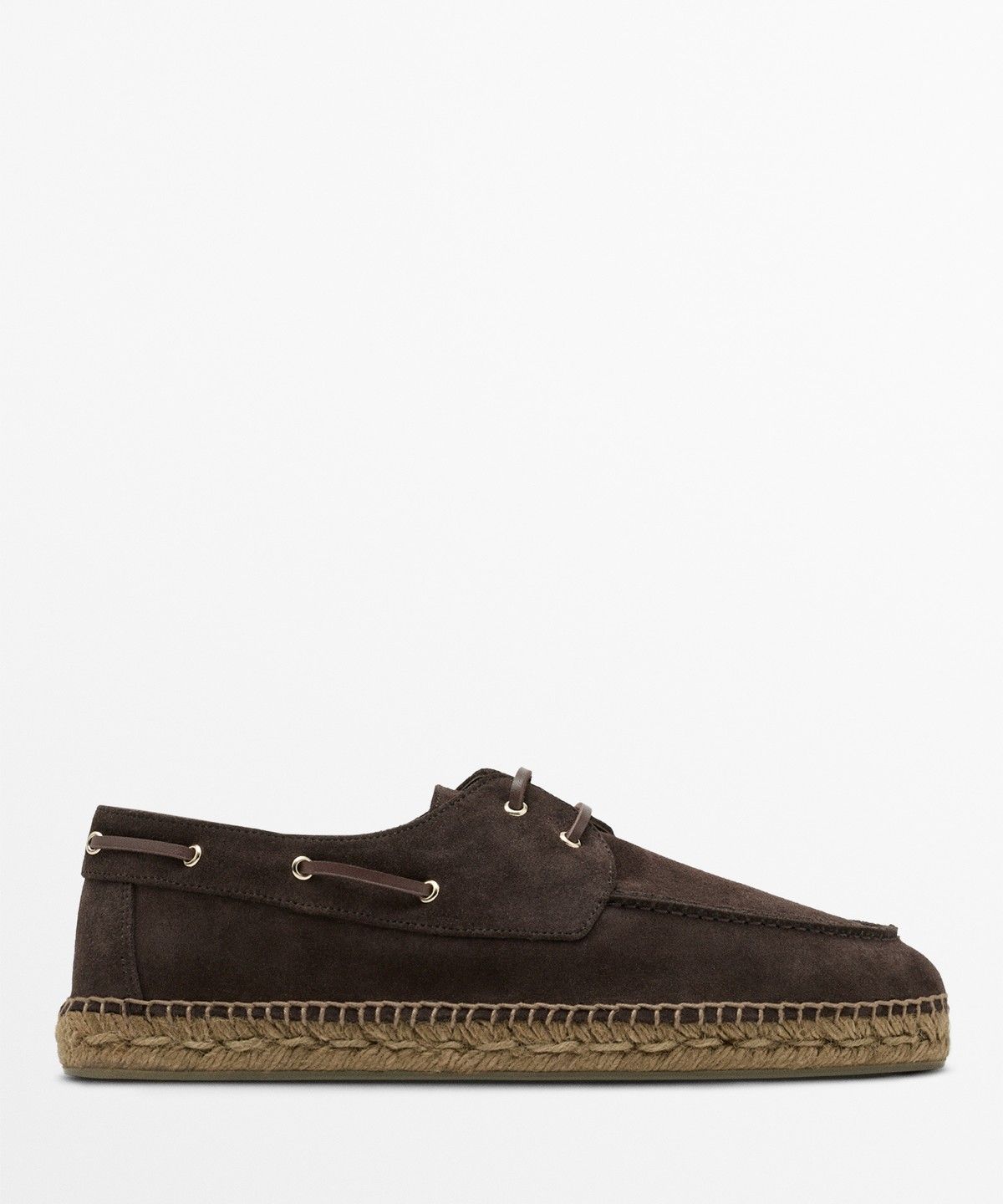 마시모두띠(MASSIMO DUTTI) 주트 밑창 보트 슈즈