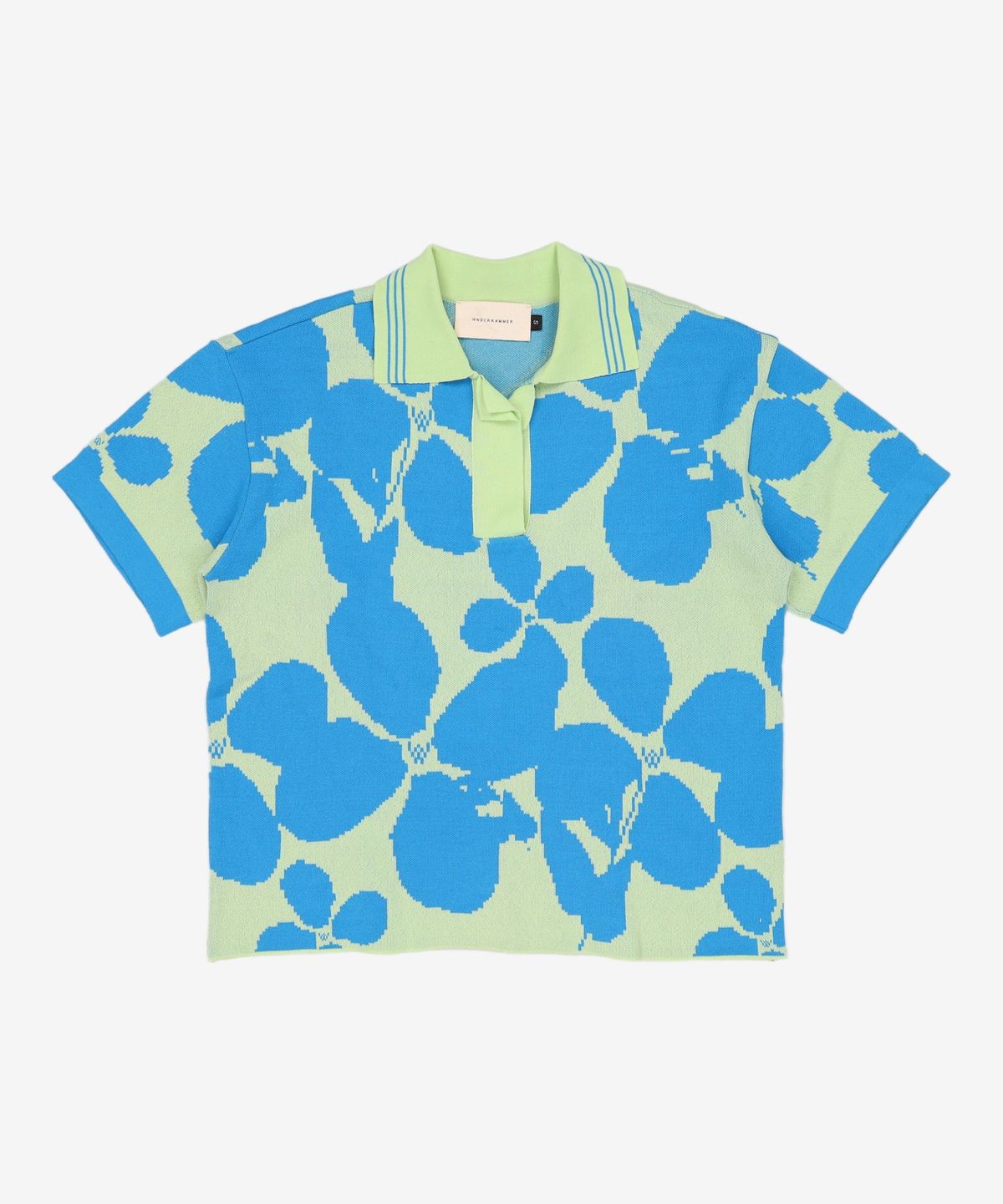 분더캄머(WNDERKAMMER) Jacquard knit top_green(자카드 니트 탑_그린) S