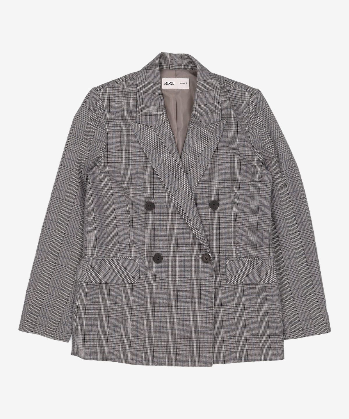 미쏘(MIXXO) 패턴 테일러드 더블 자켓 MIWJKB32PB S