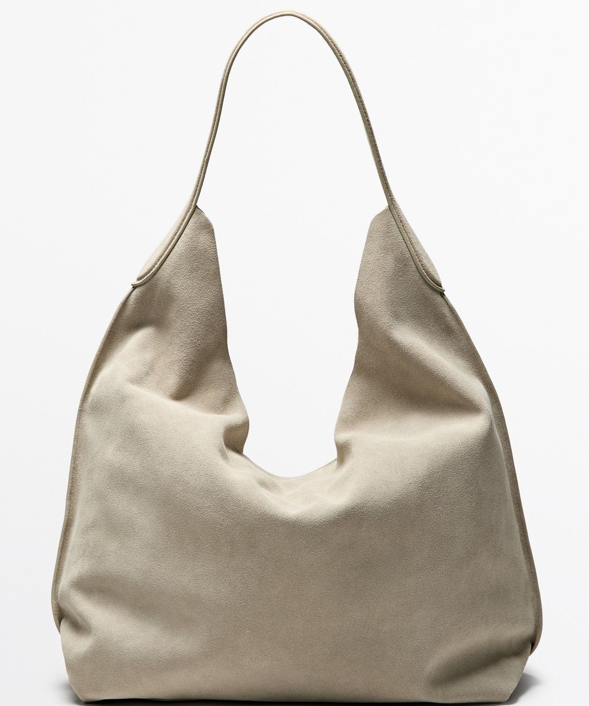 마시모두띠(MASSIMO DUTTI) 스플릿 스웨이드 맥시 숄더백