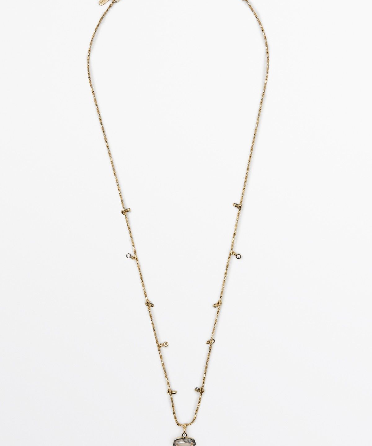 마시모두띠(MASSIMO DUTTI) 앤틱 크리스탈 피스 목걸이