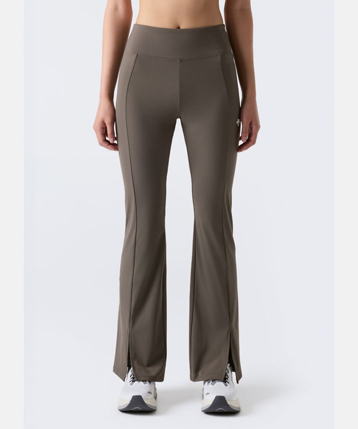 데상트(DESCENTE) 여성 BREEZESKIN 부츠컷 레깅스 다크 브라운 SR322PKL72