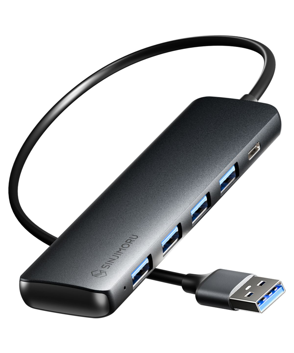 신지모루(SINJIMORU) 4in1 4포트 멀티허브 USB3.0 C타입 5Gbps 고속전송 노트북 USB허브