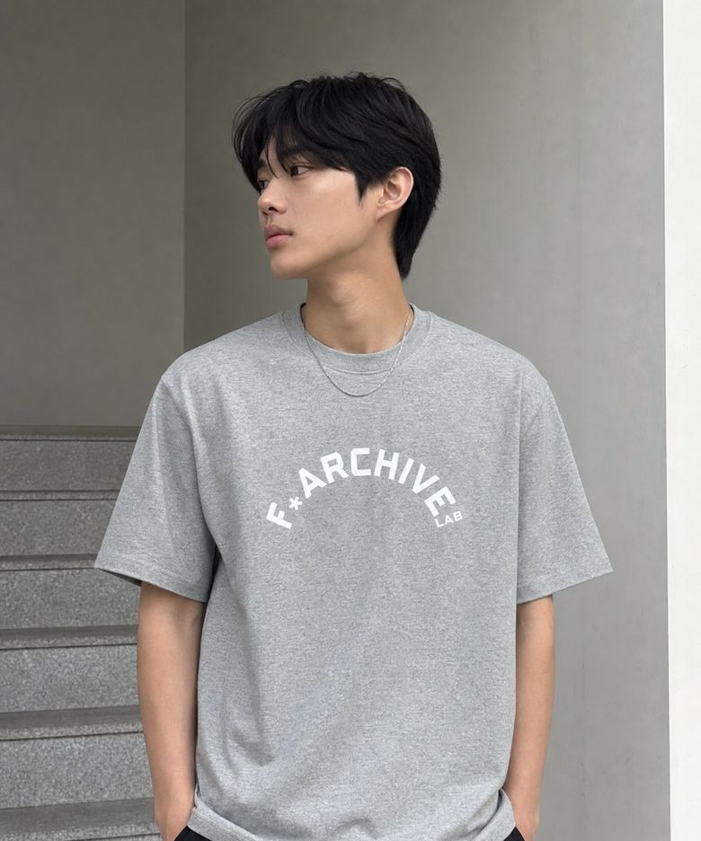 ARCH 헤비웨이트 반팔 티셔츠 [멜란지그레이]