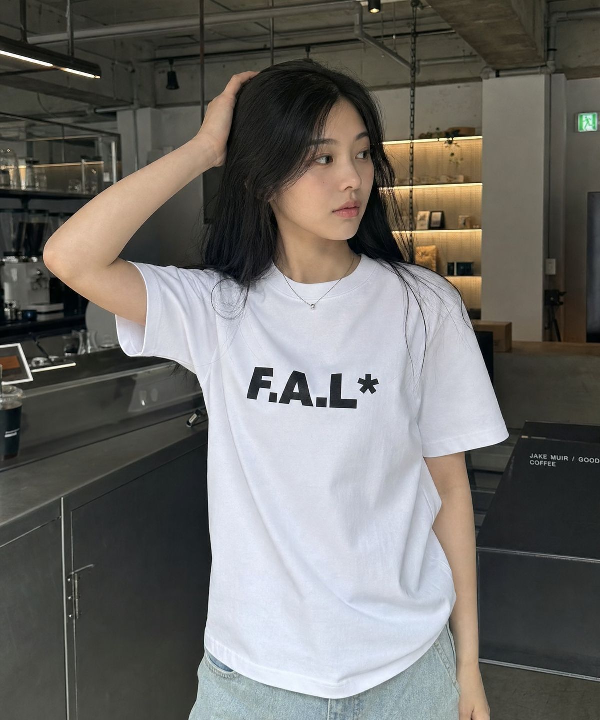 프론트아카이브랩(FRONT ARCHIVE LAB) FAL 오버핏 반팔 티셔츠 [화이트]
