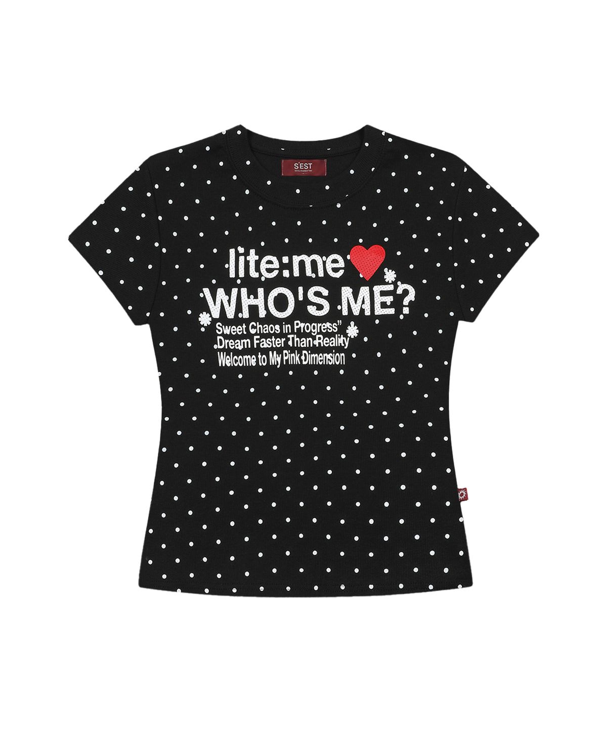 에스이에스티(S'EST) lite me Slim Fit T-shirt Black