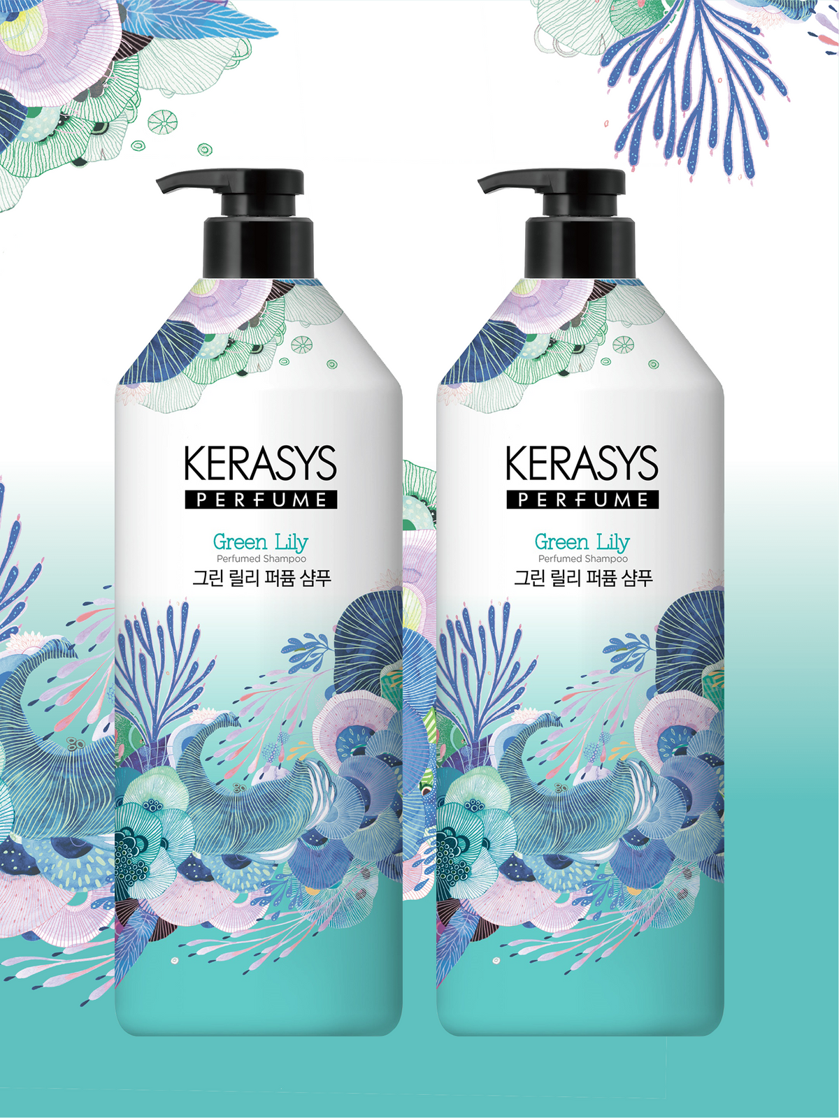 케라시스(KERASYS) 케라시스 퍼퓸 샴푸+린스 골라담기 980ml(화이트데이지/바이올렛로즈/그린릴리)