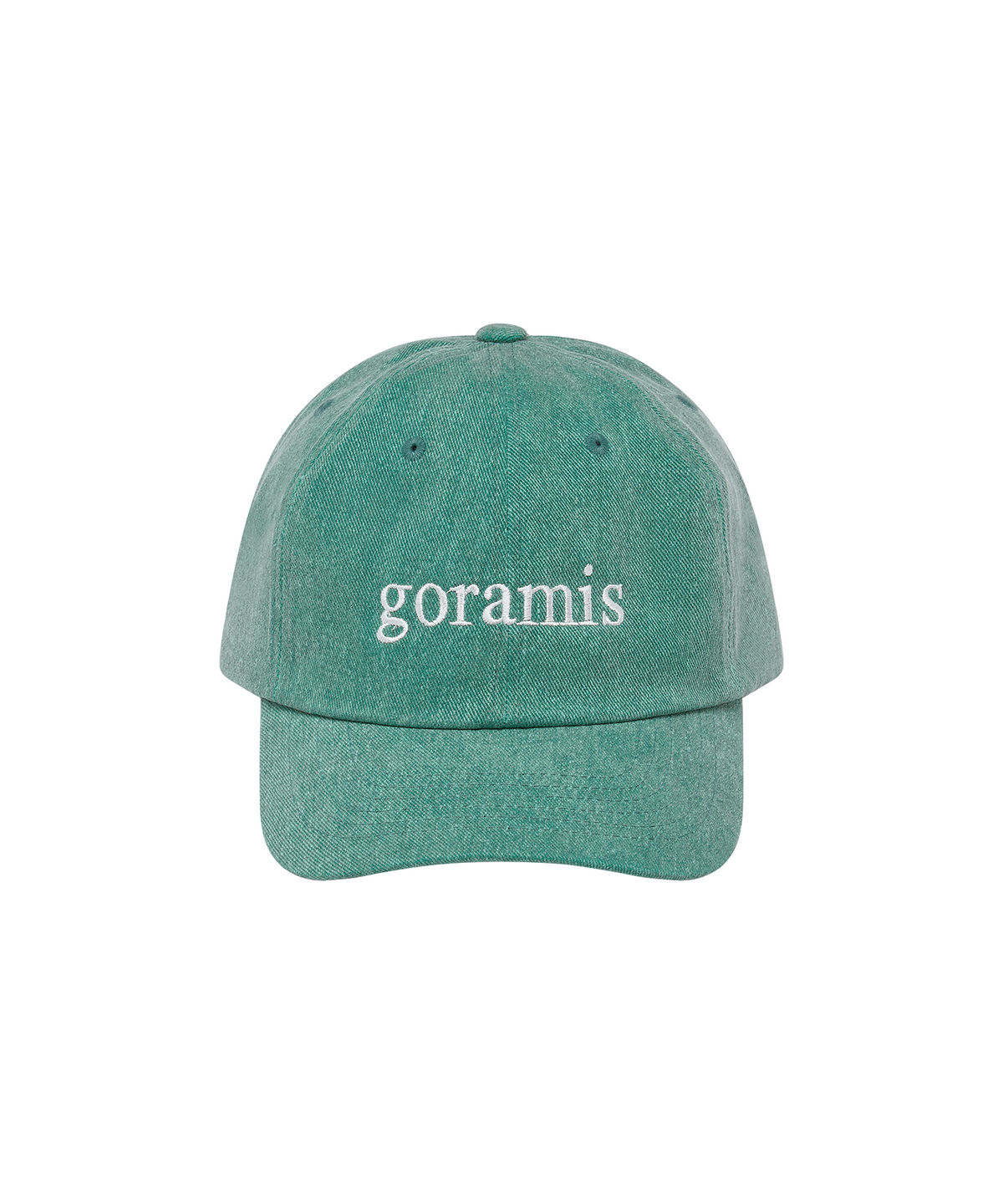 고라미스(GORAMIS) 세리프 로고 볼 캡 [TEAL GREEN]