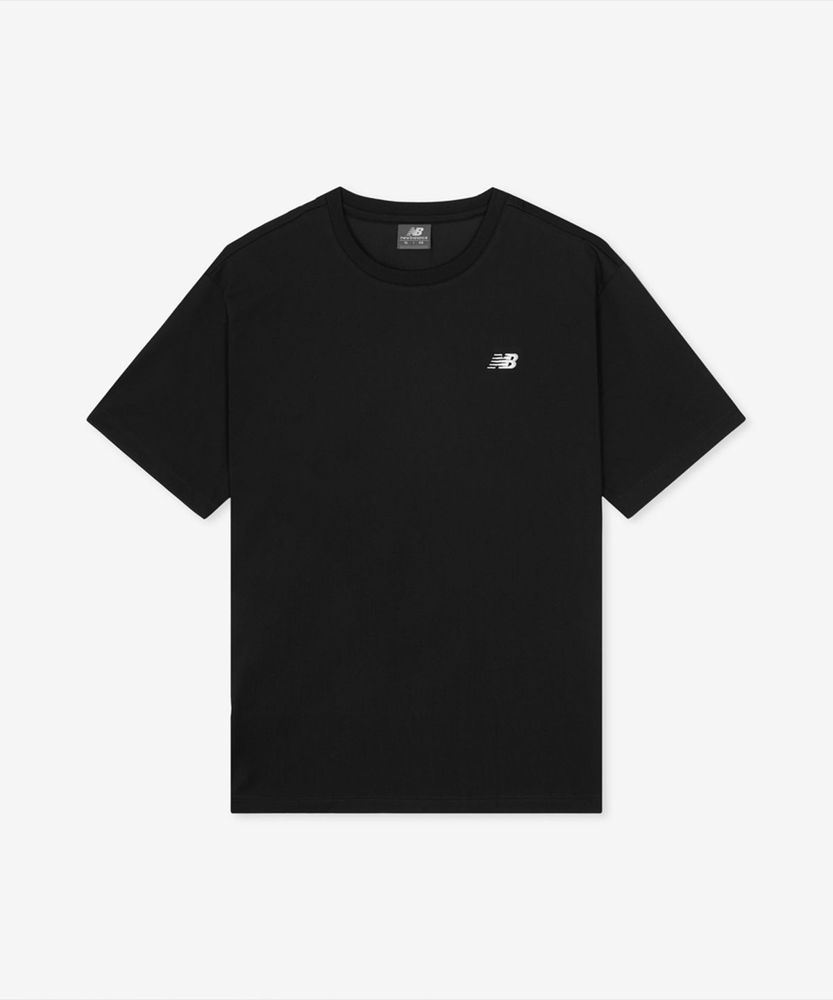 뉴발란스(NEW BALANCE) NBNEGCO201 / UNI 에센셜 스몰로고 반팔티 (BLACK)