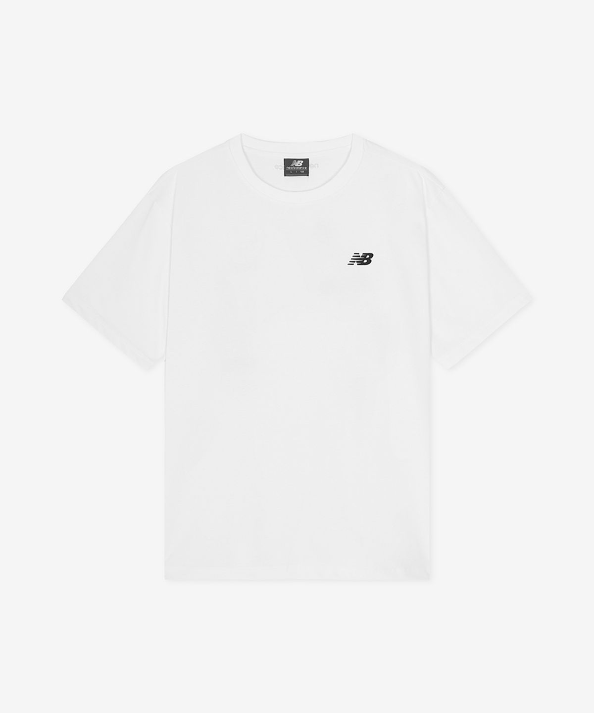 뉴발란스(NEW BALANCE) NBNEGCO201 / UNI 에센셜 스몰로고 반팔티 (WHITE)