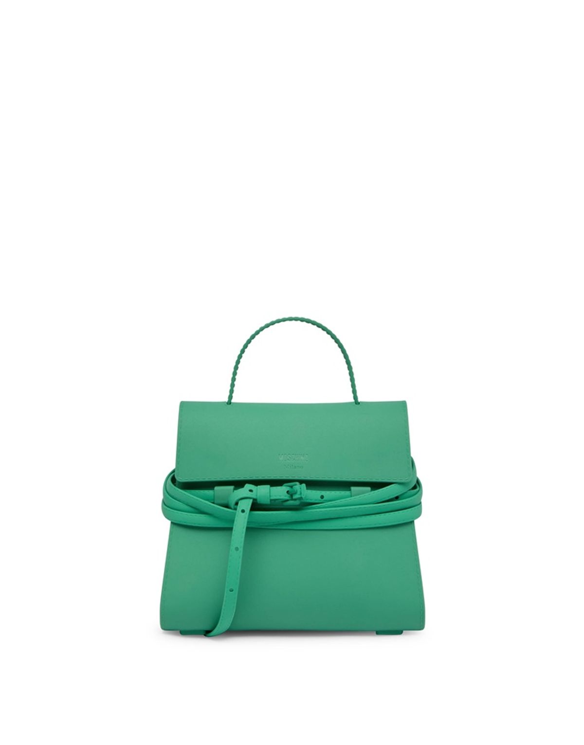 모스키노(MOSCHINO) 타이 미 실리콘 스몰 핸드백 GREEN