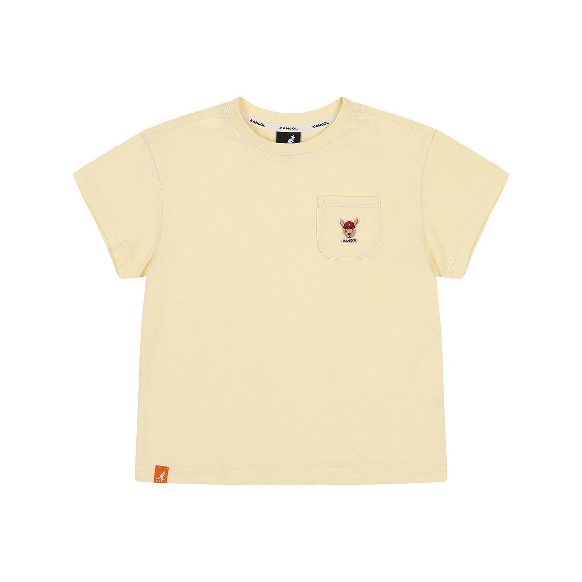 캉골키즈(KANGOL KIDS) 루 심볼 숏 슬리브 티셔츠 SB 0040 옐로우